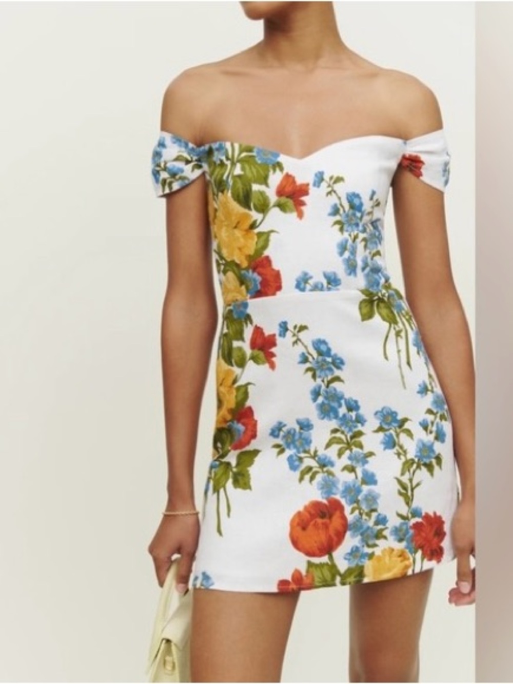 REFORMATION Gavina Floral Linen Dress size 0